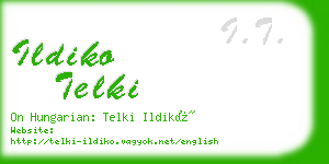 ildiko telki business card